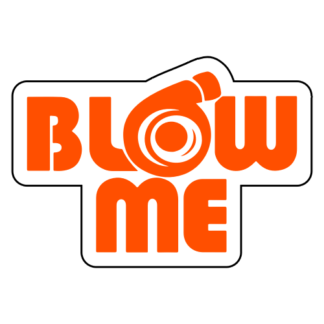Blow Me Sticker (Orange)